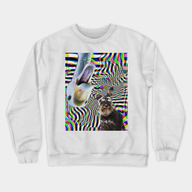 Trippy animals Crewneck Sweatshirt by Electricsquiggles 